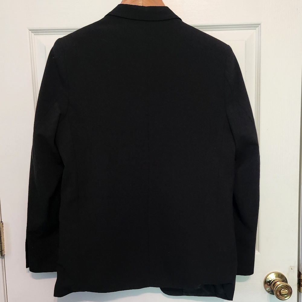 Calvin Klein Regular Black Button Front Blazer Ja… - image 2